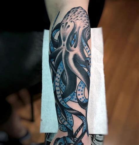 forearm octopus tattoo|traditional octopus tattoos for men.